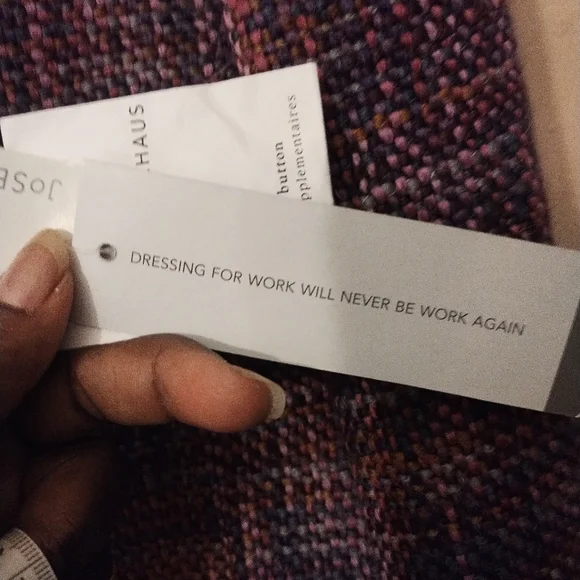 Josephine Chaus NWT Purple Tweed Jacket - Picture 7 of 8